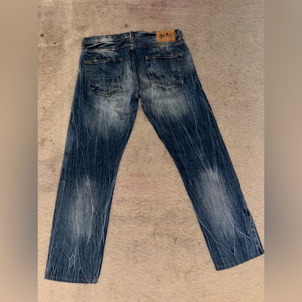 PRPS Jeans Mens 36 Selvedge Denim Faded Acid Wash Nice Wear Japanese Pit Rambler - Picture 8 of 13